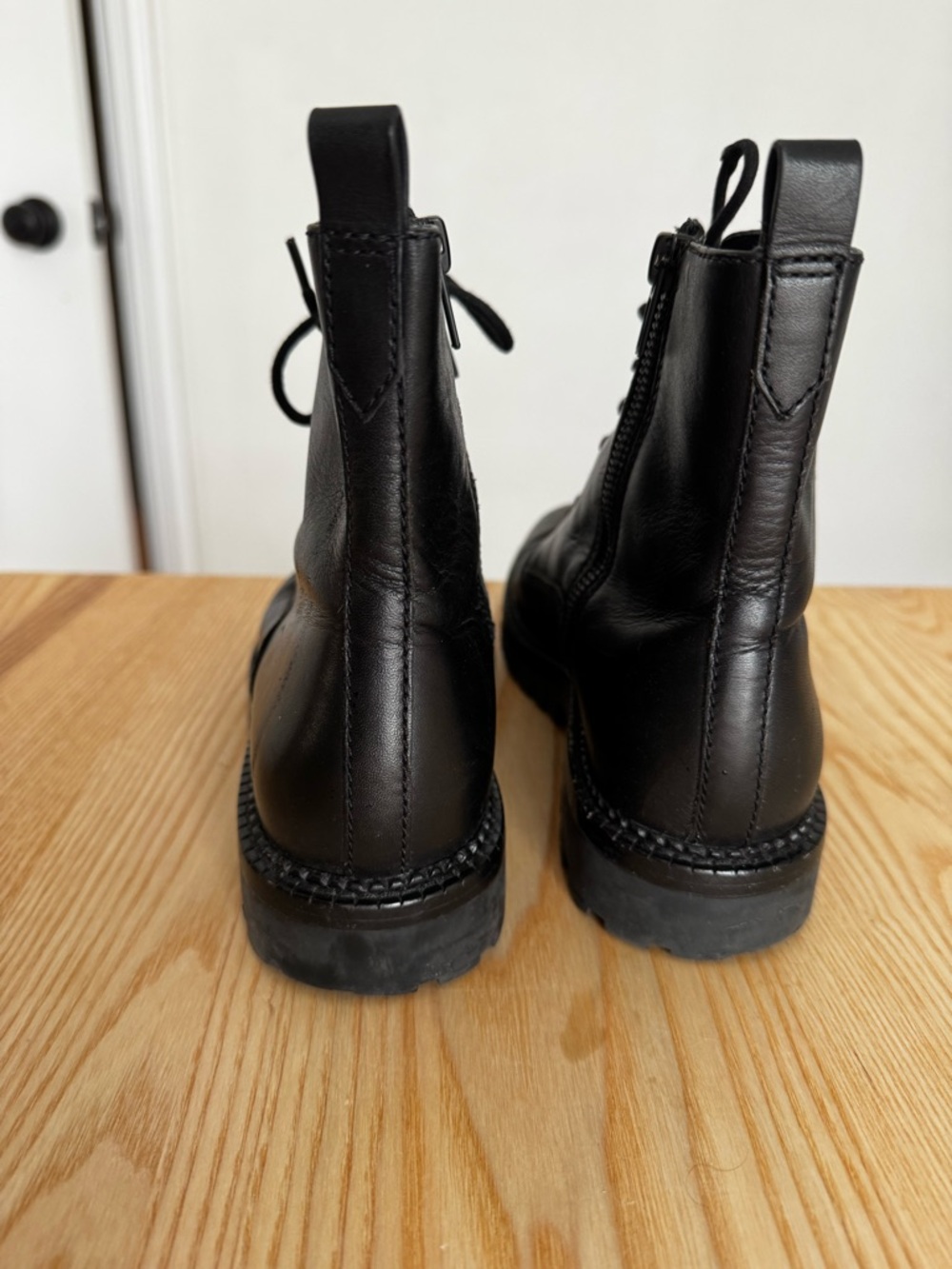 Vince Cabrera Lug Sole Leather Lace-Up Boots - Picture 7 of 11